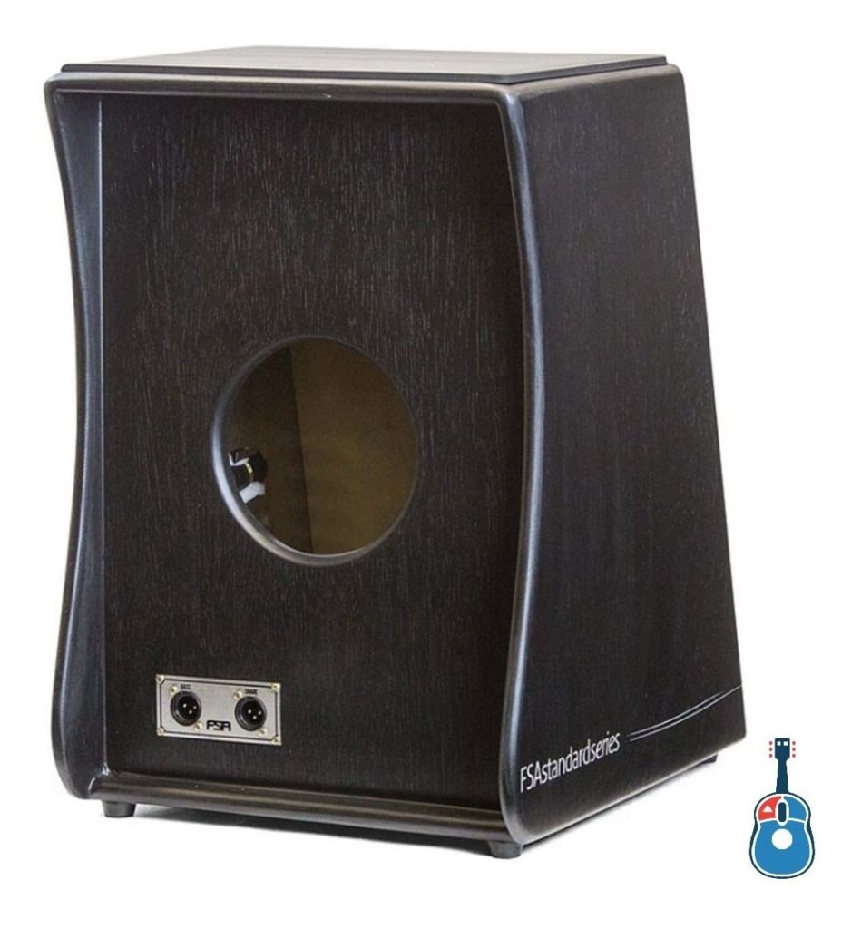 CAJON FSA STANDARD FS2501 PRETO Dat Som Instrumentos Musicais