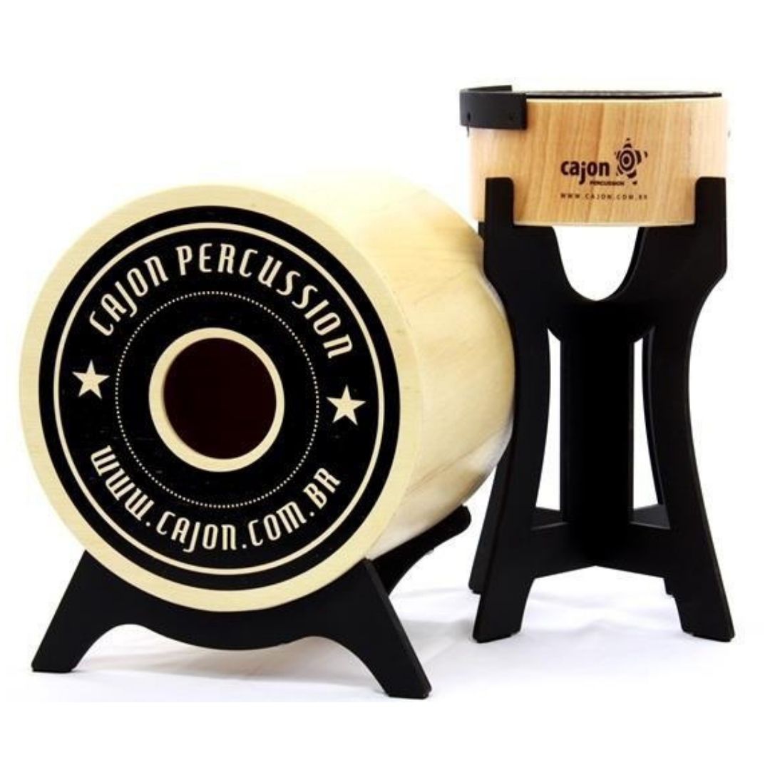 Bateria Cajón Percussion Bateron BBCX500 com Bumbo 18''