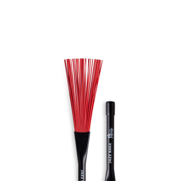 Vassourinha Jazz Rake Plastico Retratil Fino Vermelha Bjr Vic Firth