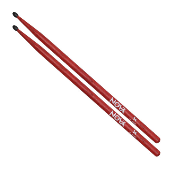 Baqueta Nova Vermelha 5a Ponta De Nylon N5anr Vic Firth