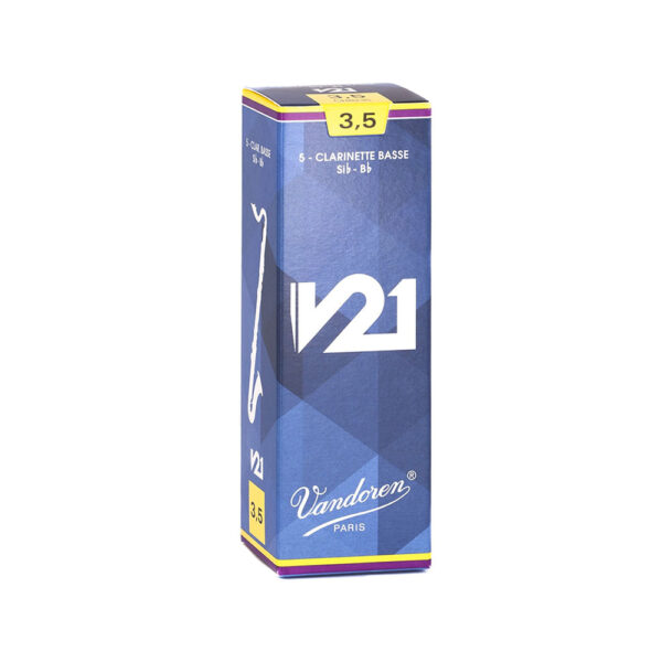 Palheta V21 3,5 P/clarinete Baixo Cx C/5 Cr8235 Vandoren