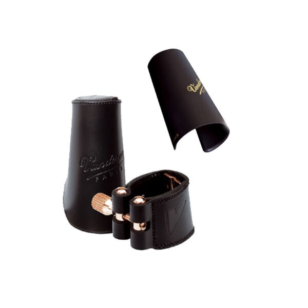 Bracadeira Couro P/sax Alto C/cobre Boquilha Preta Lc27p Vandoren