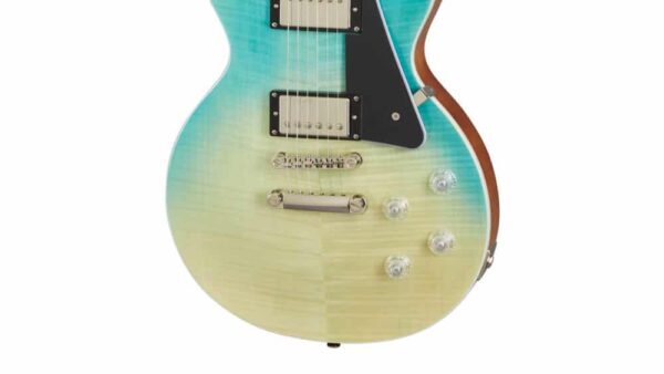 GUITARRA ELET EPIPHONE LES PAUL MODERN FIGURED - CARIBBEAN BLUE FADE - Image 2
