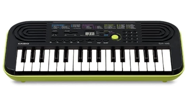 Teclado Musical Casio Infantil Sa-46 Verde é na Super Sonora!