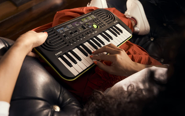 Teclado Musical Casio Infantil Sa-46 Verde é na Super Sonora!