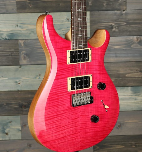 GUITARRA PRS SE CUSTOM 24 - BONNIE PINK NATURAL BLACK - Image 3