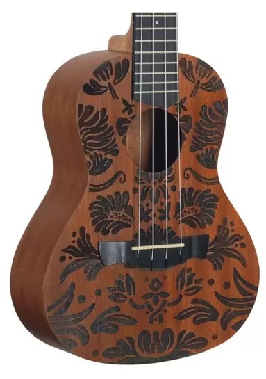 UKULELE CONCERT ALL SAPELE 23K FLORAL NTMS TAGIMA - Image 3