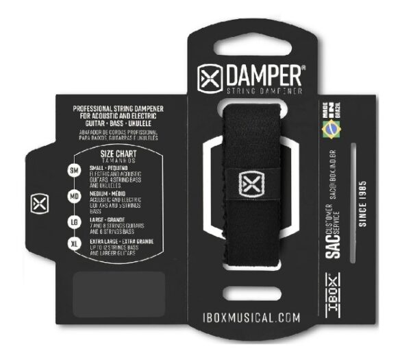 ABAFADOR DE CORDAS DAMPER MD PRETO TAG DTMD20