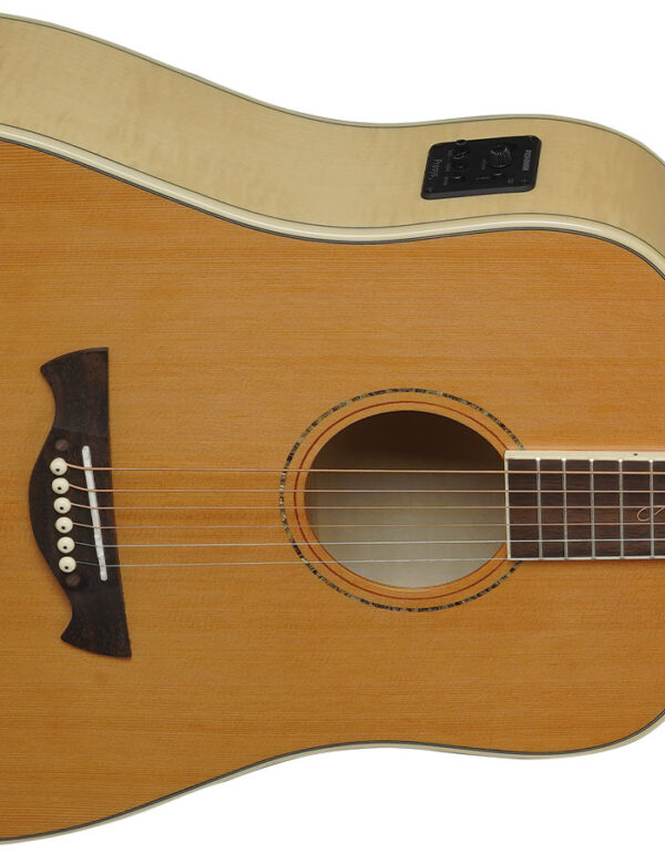 VIOLÃO FOLK EQ AÇO T/CEDRO SOLIDO B/S FLAMED MAPLE FS-250 NT TAGIMA - Image 2