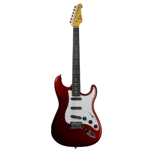 GUITARRA STRATO EWA STANDARD LINE CAP. SINGLE BOBINA DUPLA TIPO NOISELESS