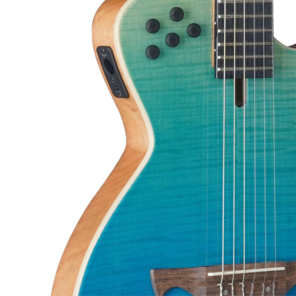 Violão Tagima Modena Nylon Transparent Blue Fade - Image 4