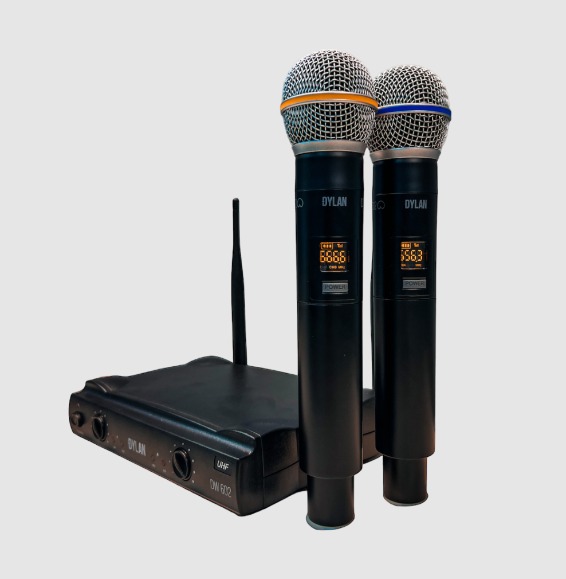 Microfone sem fio duplo DYLAN DW602 MAXX
