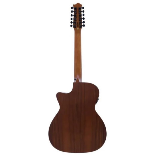 VIOLAO MEDIUM JUMBO CUTAWAY 12 CORDAS EQ ACO ALL KOA SOLARIS XII NTOP TAGIMA - Image 2