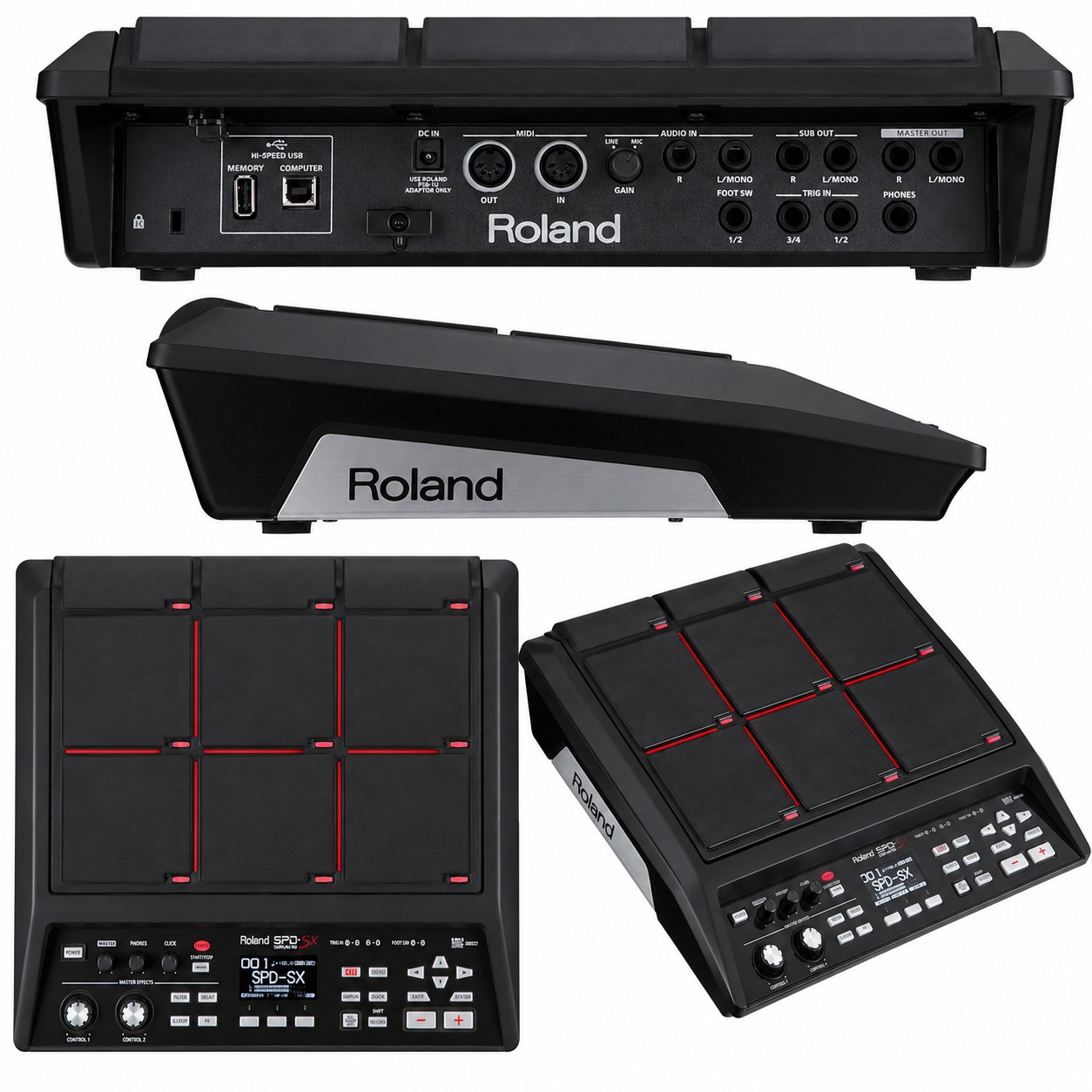 PERCUSSAO DIGITAL ROLAND C/ SAMPLER. SPD-SX.