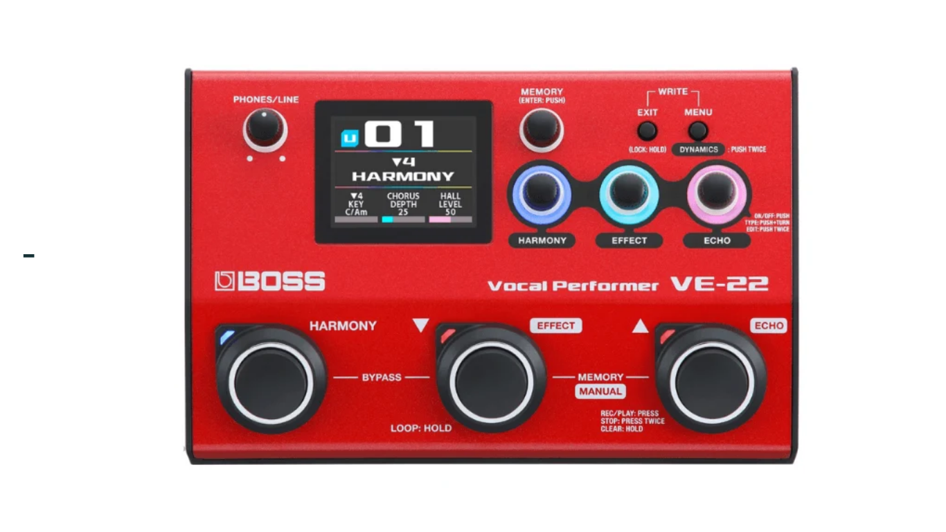Processador Vocal BOSS VE-22 Vocal Performer