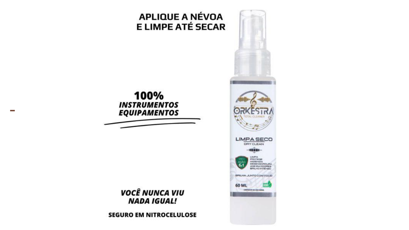 ORKESTRA T. CLEANER - TUDO EM UM - Limpador de instrumentos e Equipam. 60ml