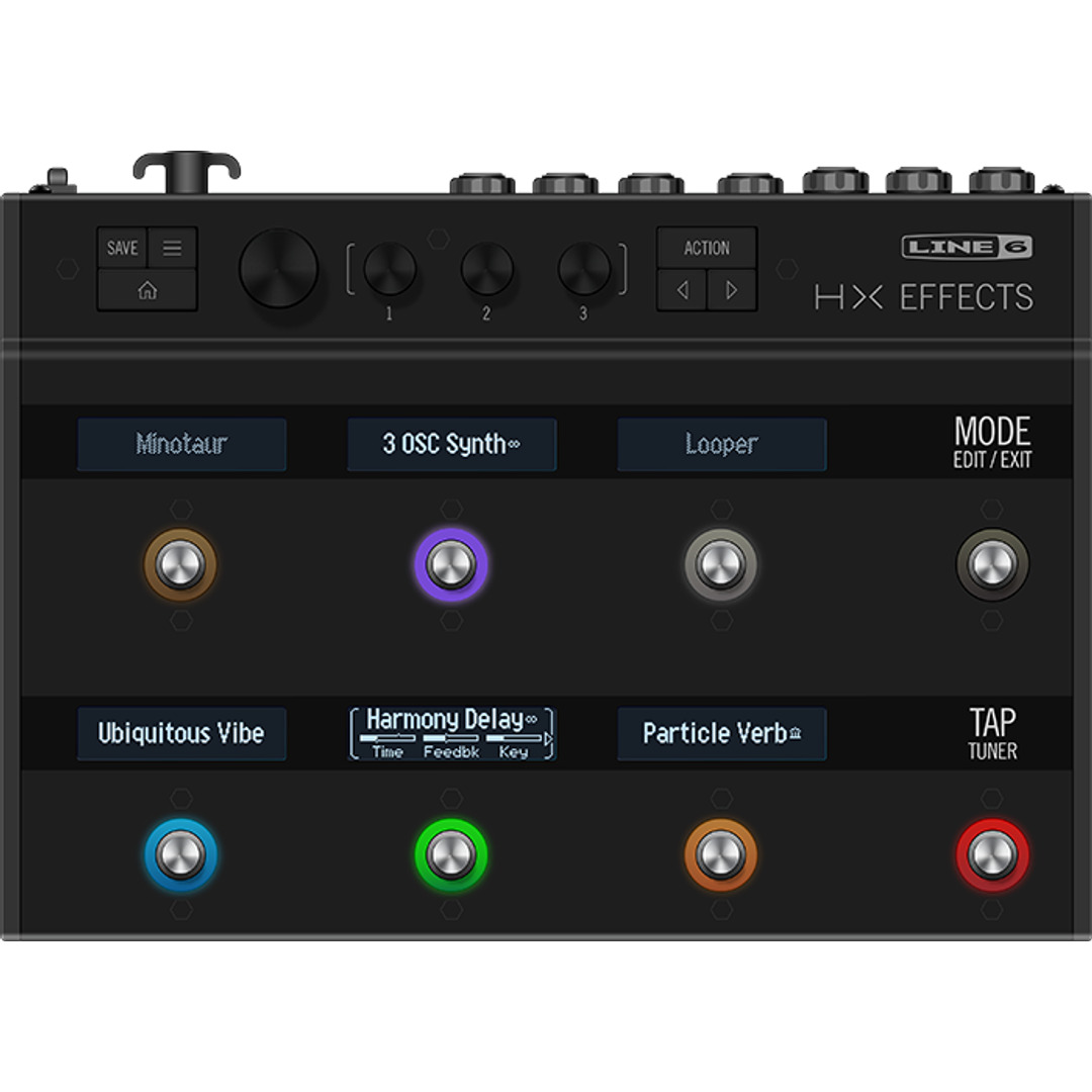 PEDALEIRA LINE6 P/ GUITARRA HX EFFECTS. (OUTLET / PONTA DE ESTOQUE)