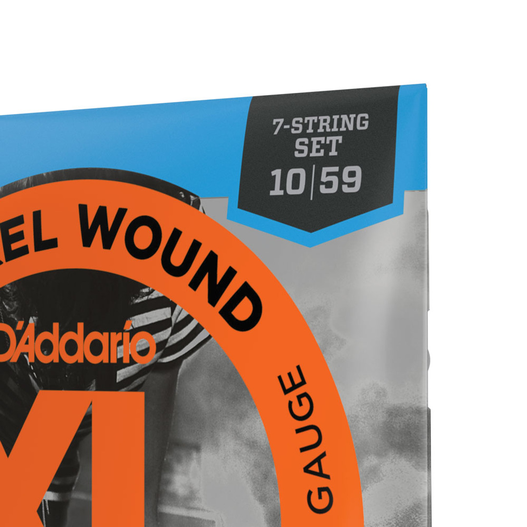 Encordoamento para guitarra 7 cordas D'Addario XL Nickel EXL110-7 10-59 - Image 2